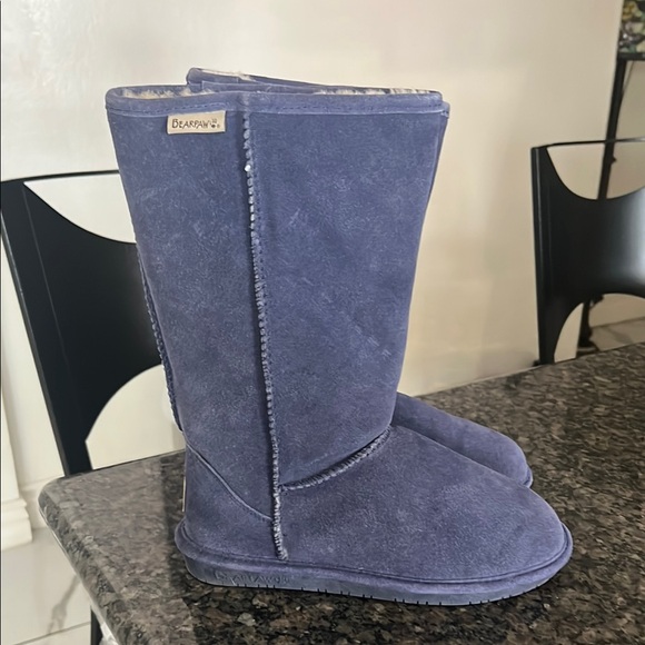 Blue Suede Boots size8 women like new - Picture 2 of 5